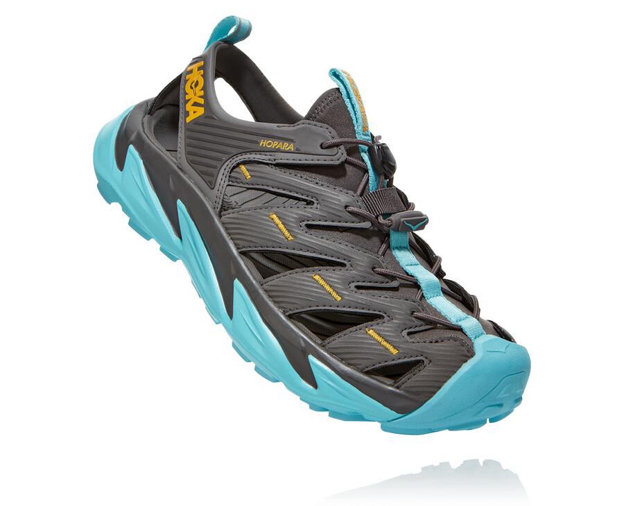 Hoka One One Sandalet Kadın Koyu Gri - Hopara - MA8561473